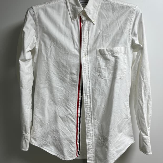 톰브라운 삼선 옥스포드 셔츠 1