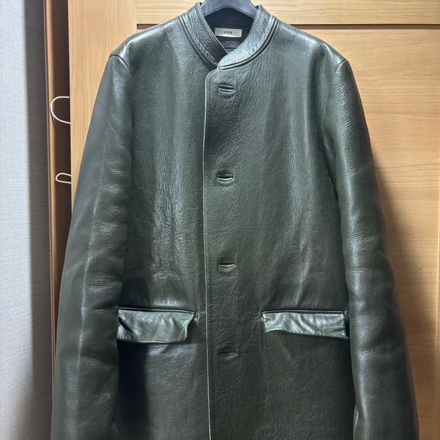 (S) rier bonded leather jacket ivy