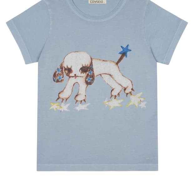 코이세이오 VINTAGE PUPPY T-SHIRT CLOUD BLUE 2
