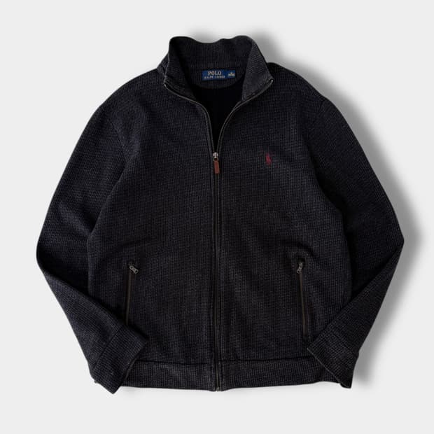 폴로 랄프로렌 신형 딥챠콜 후리스 집업 자켓
