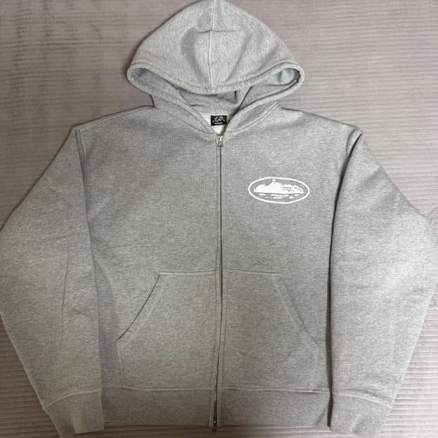 (M) 코르테이즈 아일랜드 퍼프 프린트 후드집업