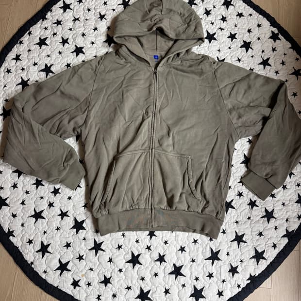 이지갭 더블 레이어드 후드집업 토프