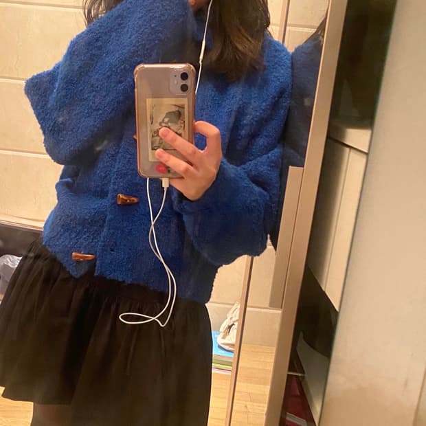 8seconds 떡볶이 단추 니트