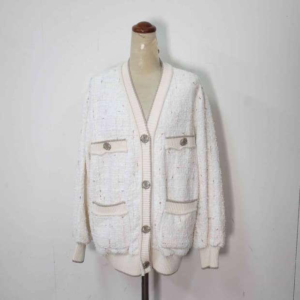 J-12117/랑방 정품 여성용 트위드 가디건 82-94-160
