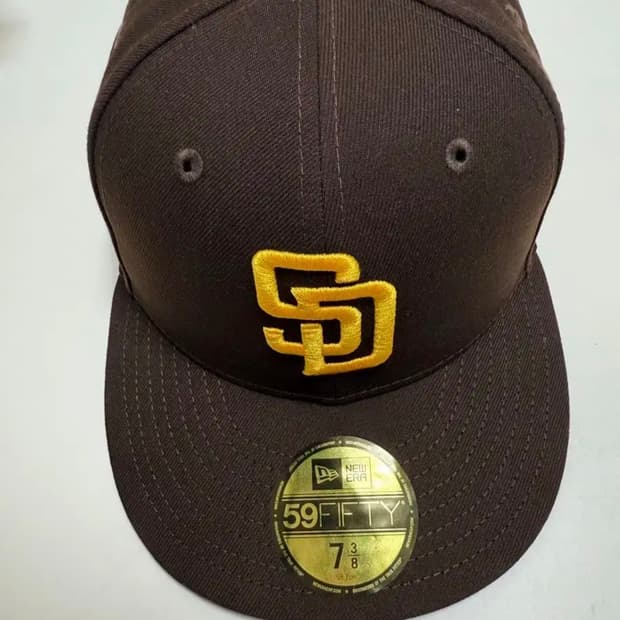 뉴에라 MLB 어센틱 샌디에이고 파드리스 피티드캡 게임 브라운