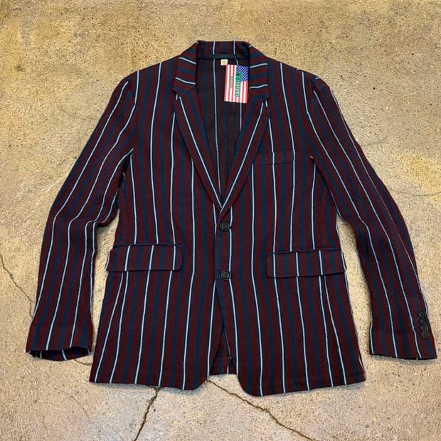버버리 빈티지 울 스트라이프 블레이저 