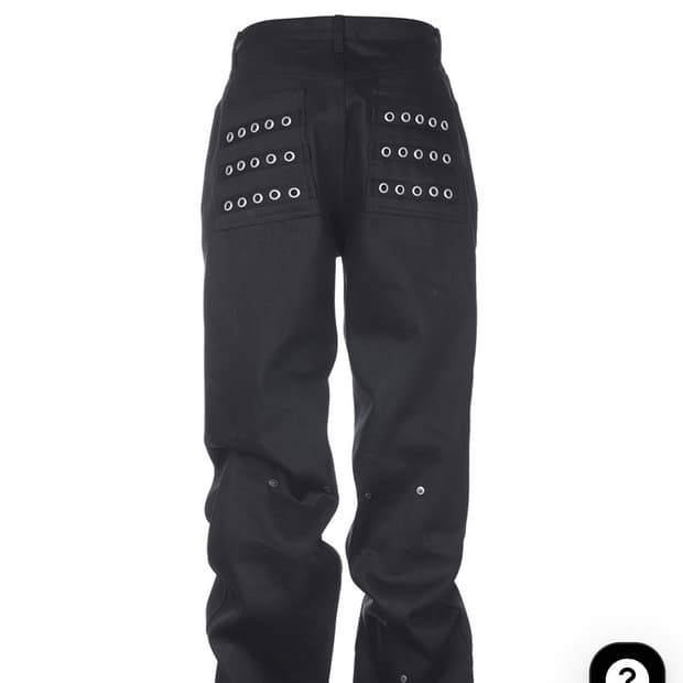 Pccvision Eyelet Button Black Jeans 0사이즈