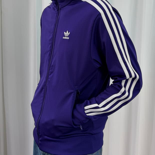 [XL]아디다스 파이어버드 퍼플 트랙탑 져지
