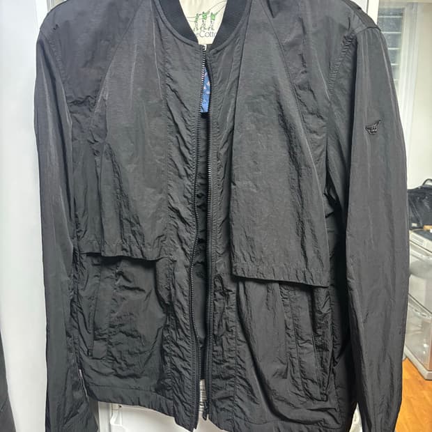 헨리코튼 남성 블랙 봄버 자켓 105