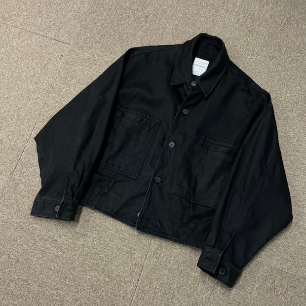 메종미네드 데님 벨티드 자켓