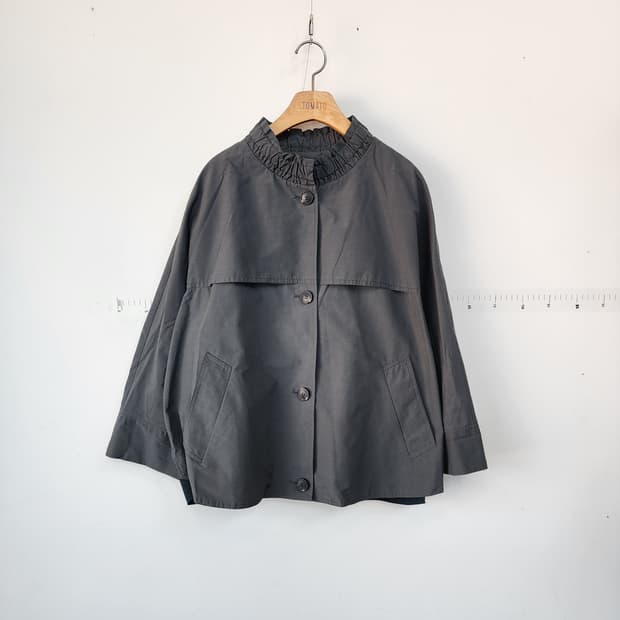 베네통 회색 숏 자켓