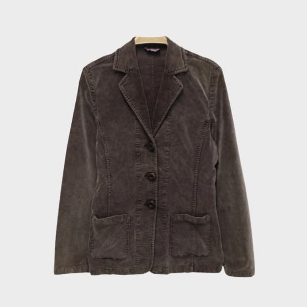 막스앤코 골덴 싱글 코트 60373