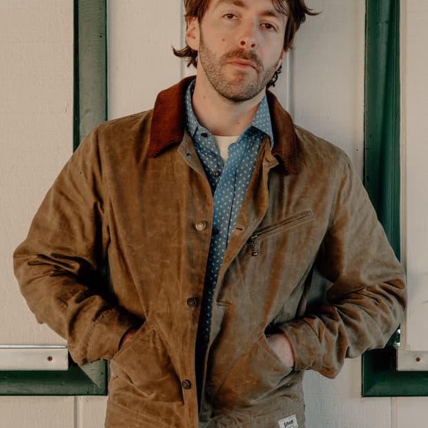 schott 쇼트 waxed mechanic cotton jacket