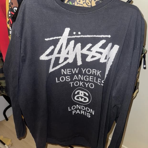 스투시 월드투어 롱슬리브 XL
