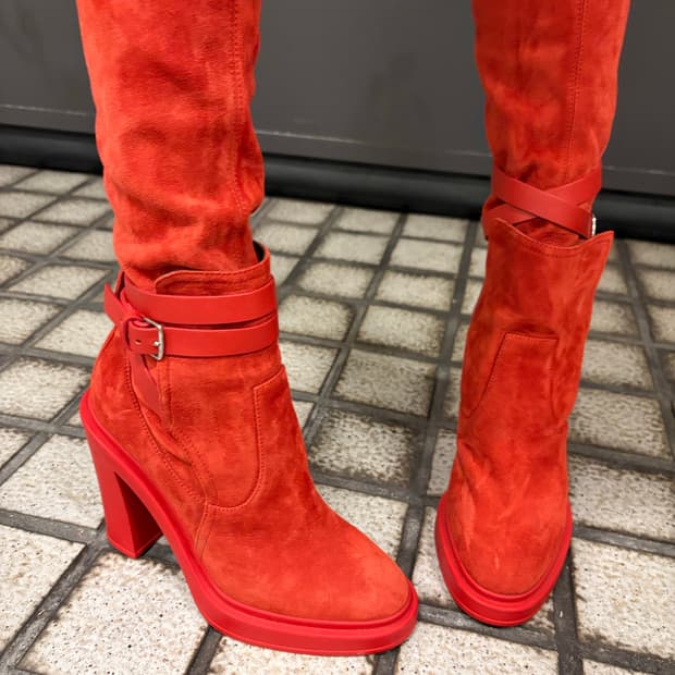 에르메스 Hermes 스웨이드 롱 부츠 240 정품