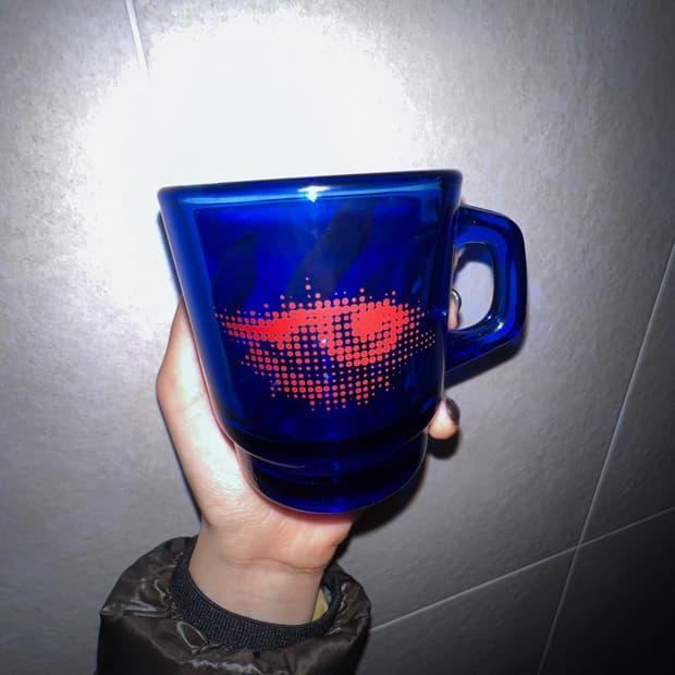 👁️‍🗨️ EYE Milk glass (Blue)