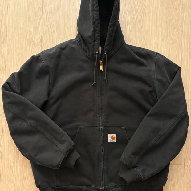 칼하트 덕 액티브 자켓 블랙 blk m made in usa