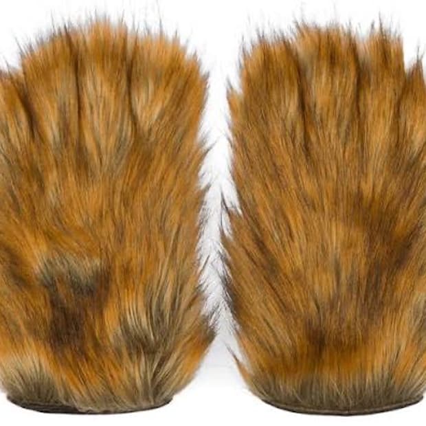 데님 티어스 퍼 글러브 장갑