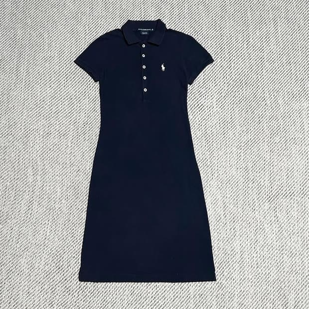 [S] Polo 폴로 랄프로렌 네이비 우먼즈 폴로 카라 원피스