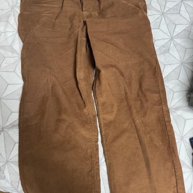 팔라스 코듀로이 진 브라운 색상 34 스트레이트핏