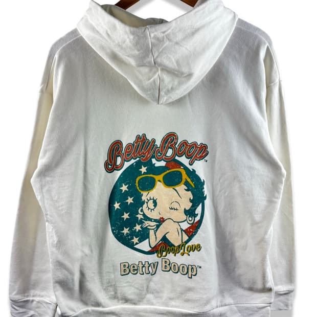 베티붑 성조기 프린팅 후드티셔츠2588