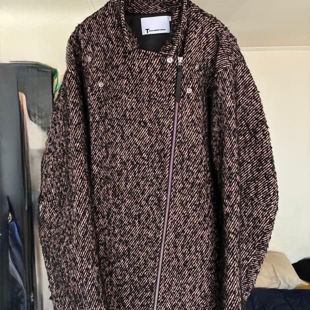 T by Alexander Wang Bouclé Moto Jacket