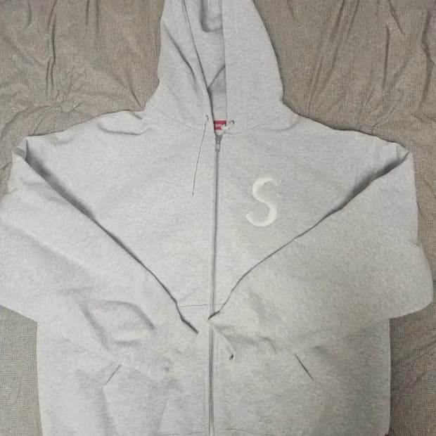 슈프림 S로고 후드집업 XL