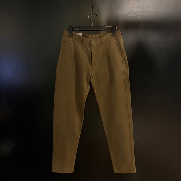 아미 브라운 코튼 팬츠