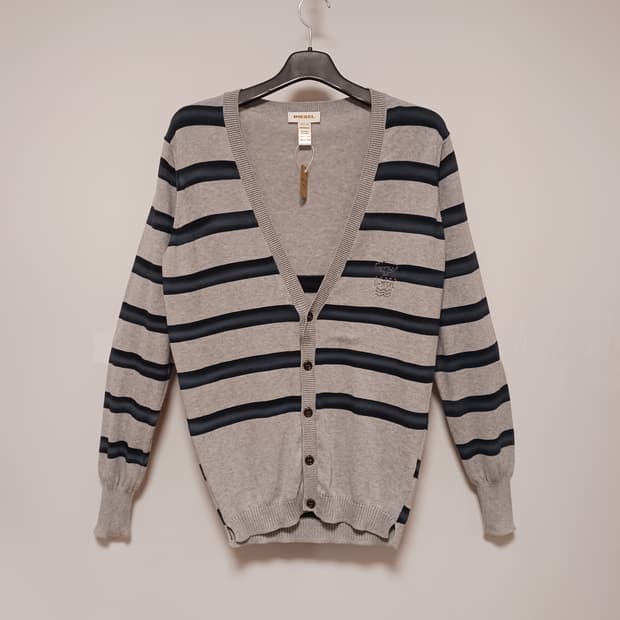 디젤 스트라이프 니트가디건