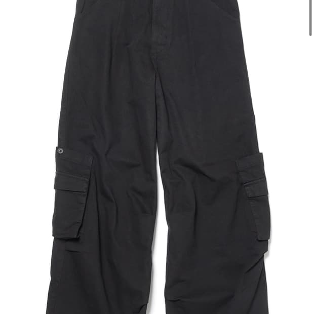 해칭룸 Cargo Chino Pants Black
