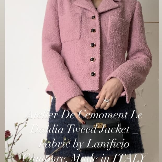 쎄모먼 달리아 트위드 자켓 