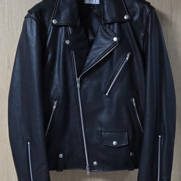(착샷) 로파이 가죽자켓 바이커 소가죽