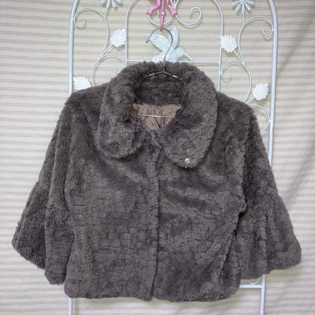 jpn vintage 차콜 하이넥 후리스 자켓 y2k 스트릿 갸루 펑키