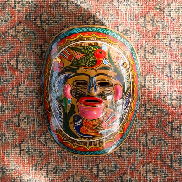 Mexican Talavera Terracotta Mask