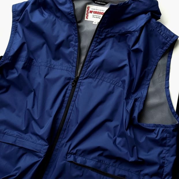 High count poly hooded utility vest