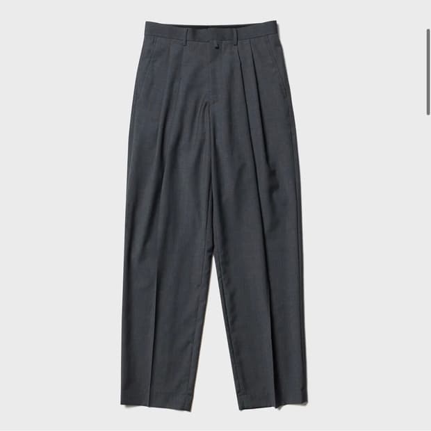 셔터 super light wool pants(dark grey) m