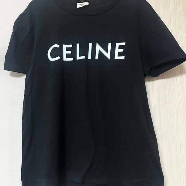 셀린느 티셔츠 블랙 s 