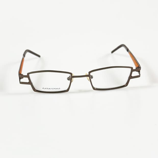 90s KARAYOKKO 슬림 스퀘어 메탈 빈티지 안경