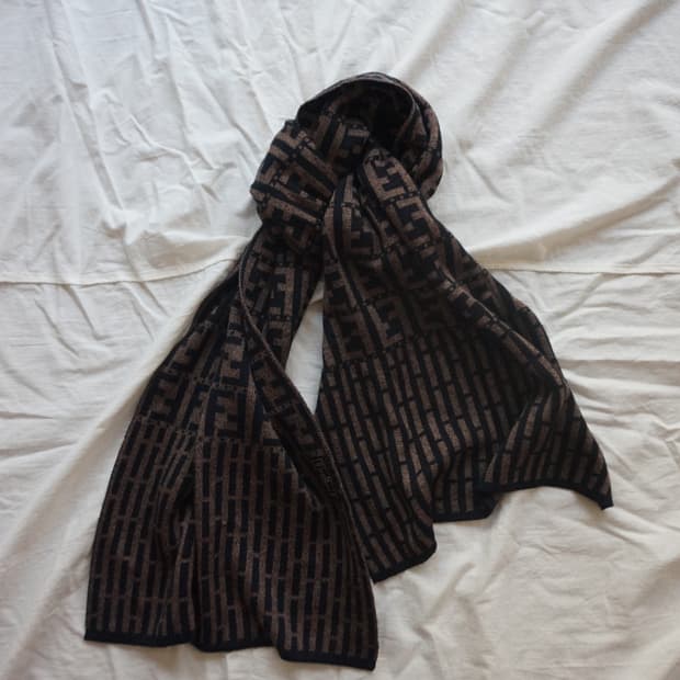 Fendi Zucca Pattern Muffler