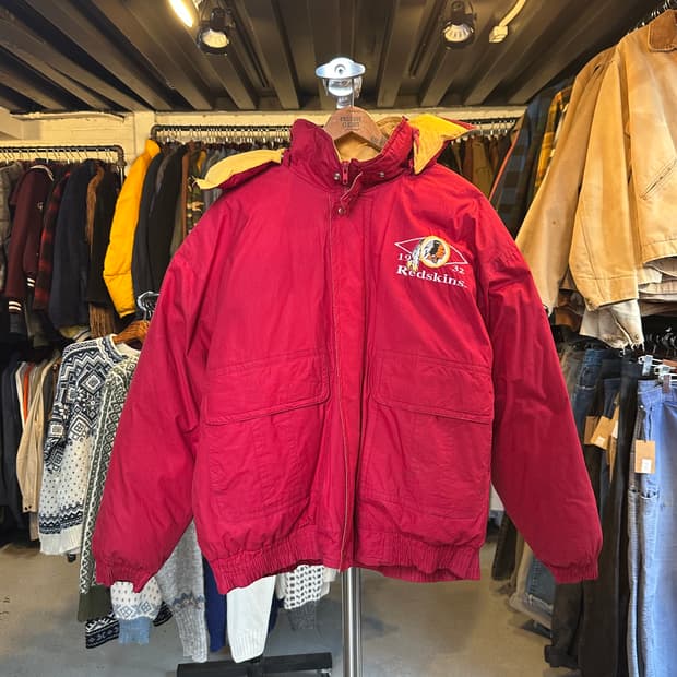 90s NFL 워싱턴 커맨더스 덕 다운 구스 자켓
