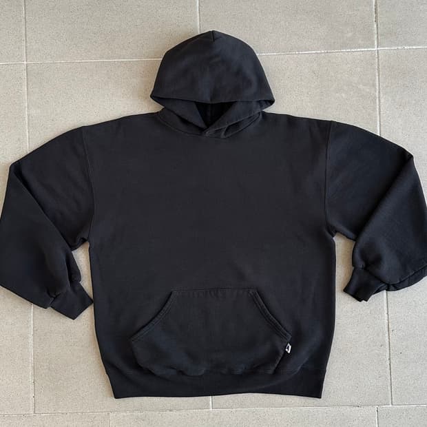 90s 빈티지 러셀 후드 블랙 L USA