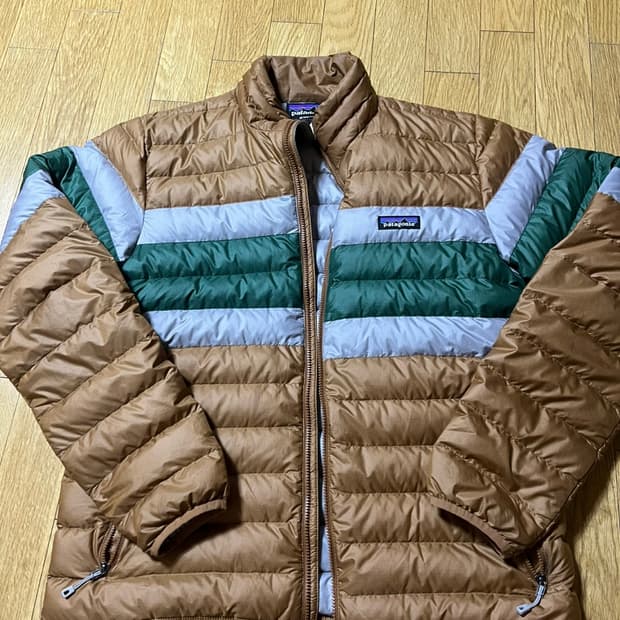 한정컬러 파타고니아 다운 스웨터 패딩 구스다운 m 클라이밍 등산 고프코어