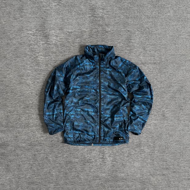 oakley 블루 카모 윈드브레이커