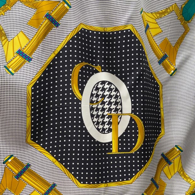 CHRISTIAN DIOR Geometric Jewelry Silk Sc