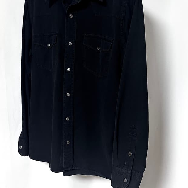 TOM FORD “ Western 블랙 워시드 셔츠
