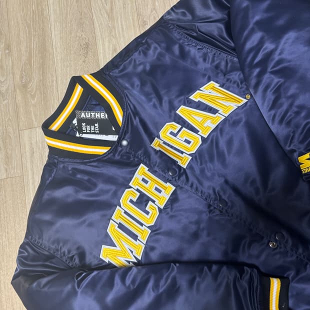 스타터 미시간 사틴 바시티 자켓 L