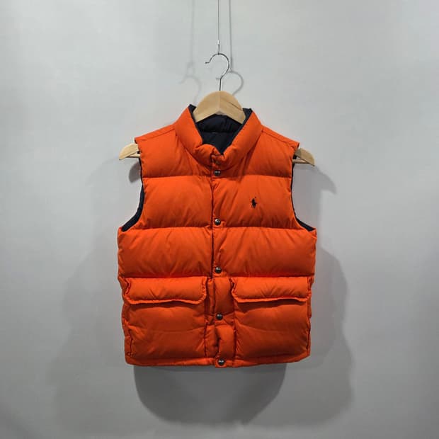 폴로랄프로렌 키즈 리버시블 다운 조끼패딩 M(10/12)