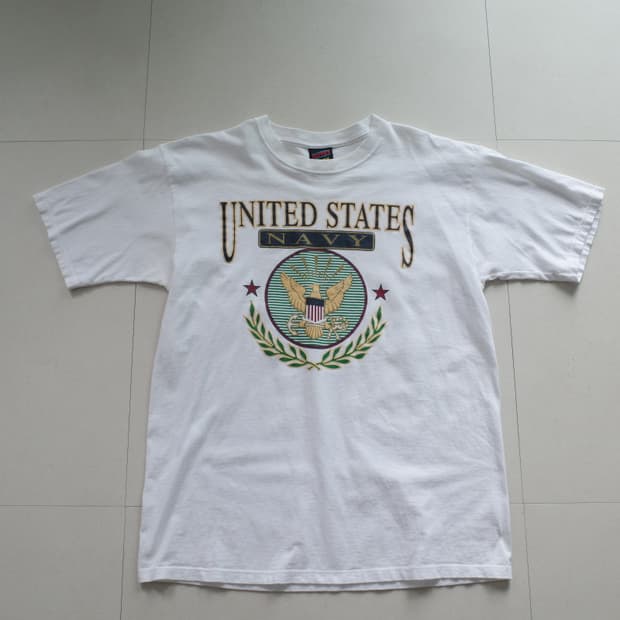 90s 소피 초이스 MADE IN USA 미해군 US NAVY 티셔츠
