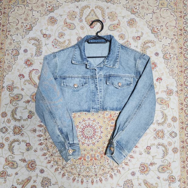 여성 크롭 데님 자켓
프리