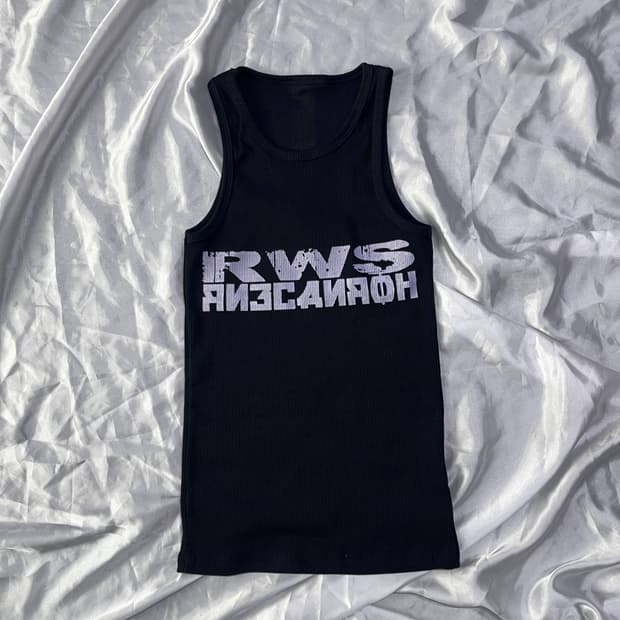 lettering sleeveless